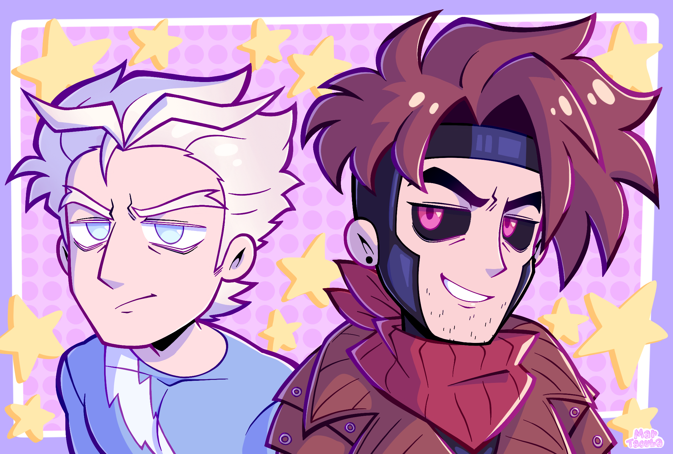 'Gambit and Quicksilver'..Character Names: Gambit, Quicksilver.